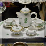 P01. Herend porcelain tea set. 